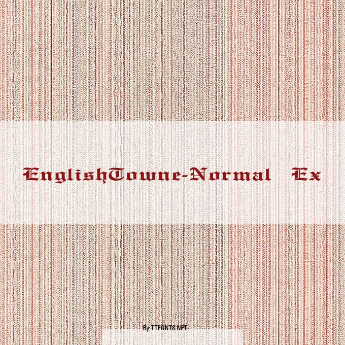 EnglishTowne-Normal Ex example